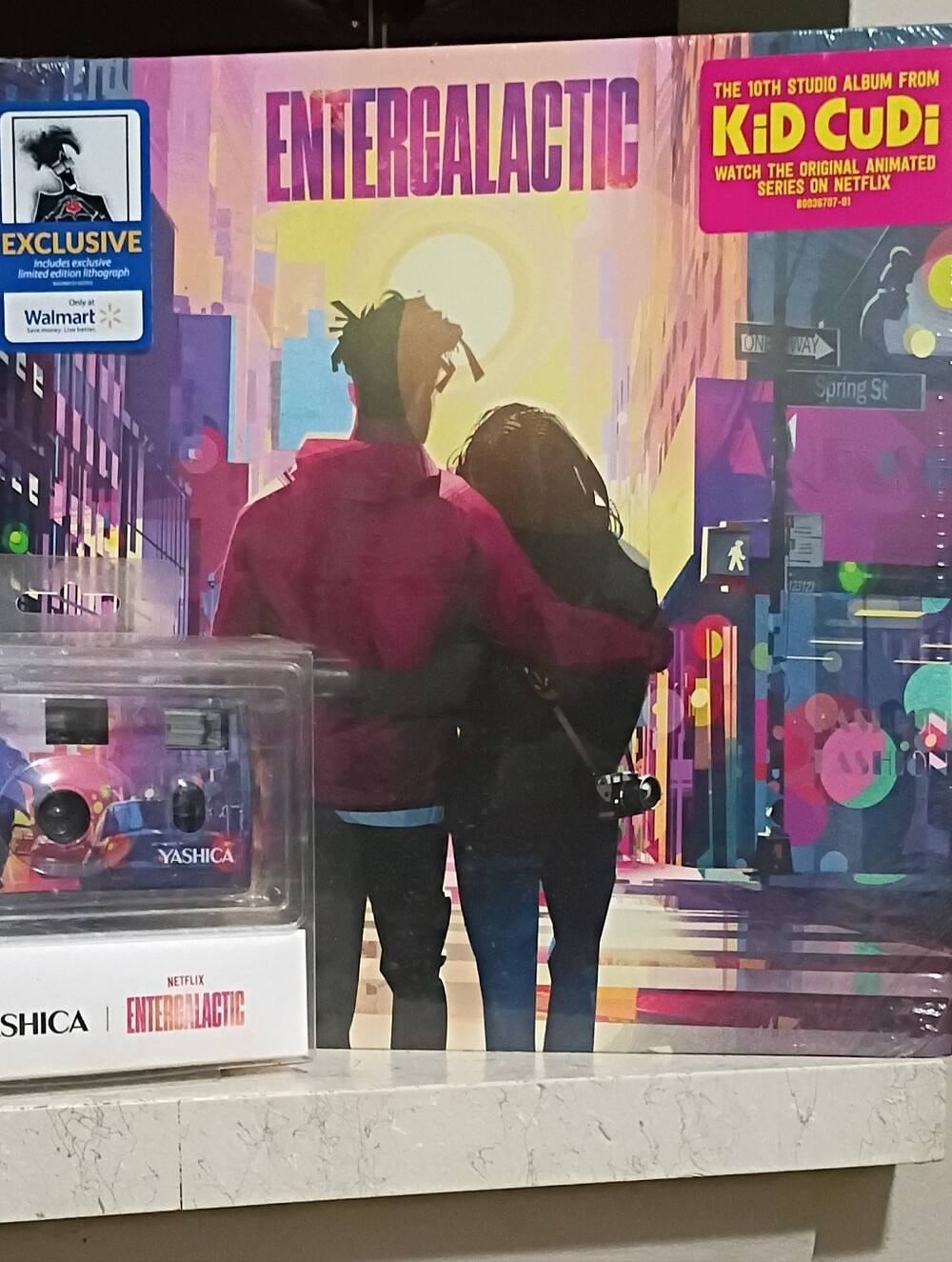 KiD CuDi ENTERGALATIC EXCLUSIVE Vinyl & Camera Limited Edition Mr Rager Print